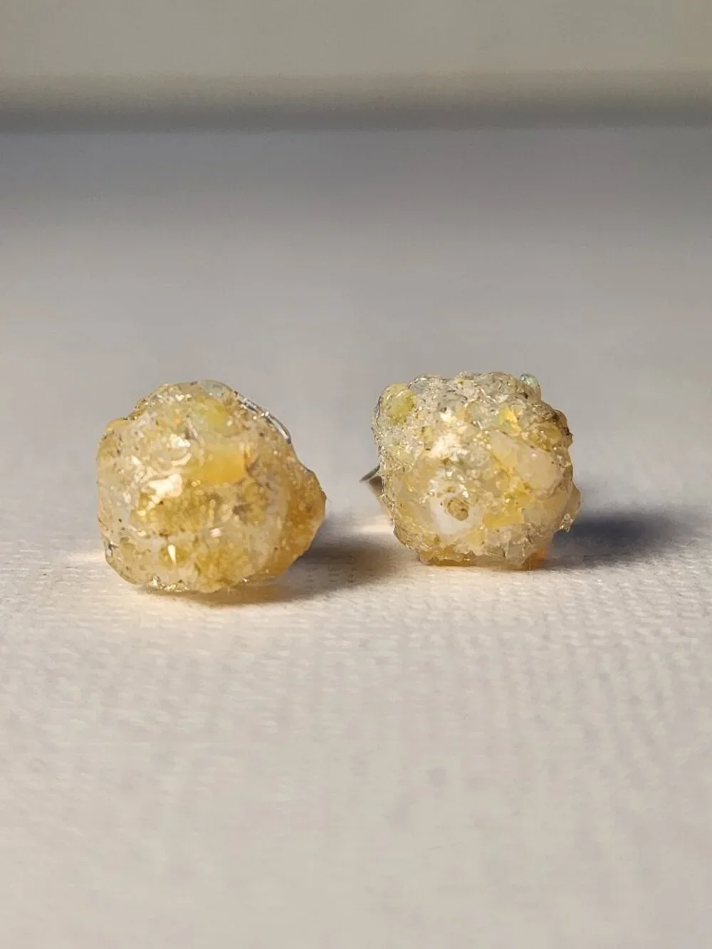 Handmade Ethiopian Opal Crushed on Real Freshwater Pearl 925 Stud Earrings